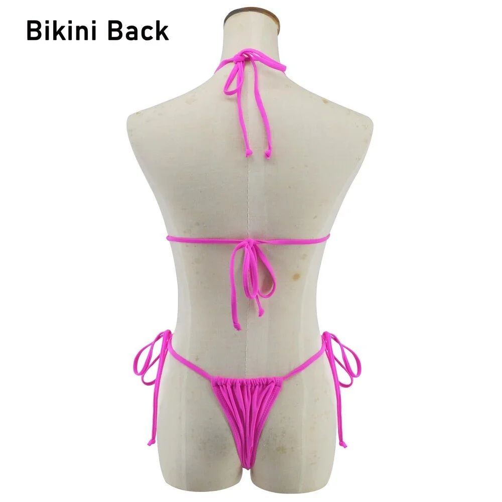 SHERRYLO Women's Gold 2PC Swimsuits String Bikini Bathing Suit Cheeky L